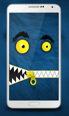 Monster Zipper Lock Screen android App screenshot 3