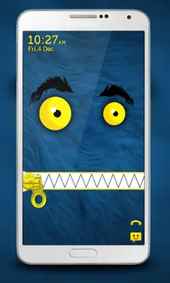 Monster Zipper Lock Screen android App screenshot 4